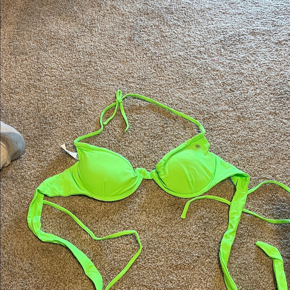 Vibrant Green Bikini Top